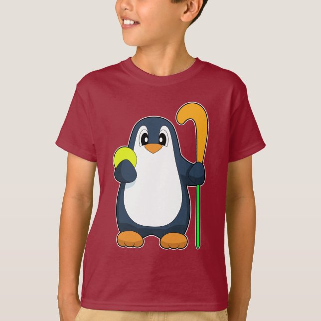 Camiseta Hóquei de campo em patins Penguin Stick (Frente)