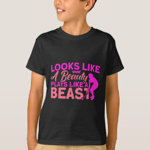 Camiseta Hóquei de Campo Parece Uma Beleza Joga Como Uma Fe