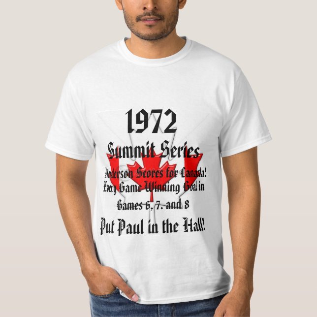 Camiseta Hóquei do NHL de Canadá de 1972 equipes (Frente)