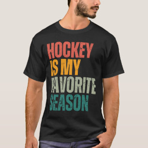 Camiseta Hóquei É Minha Estação Favorita Fã de Hóquei Engra