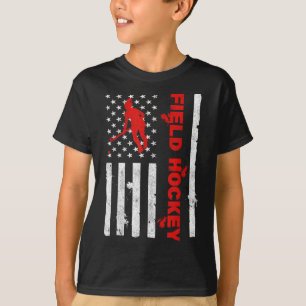 Camiseta Hóquei em Campo Bandeira Americana Defensor Goleir