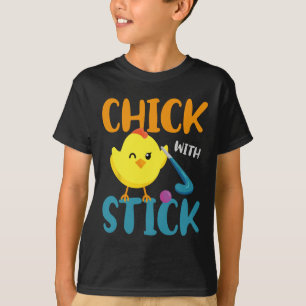 Camiseta Hóquei em Campo Frango Pintinho Com Stick