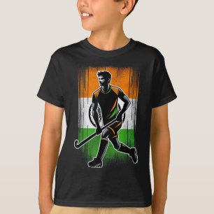 Camiseta Hóquei em Campo Índia Homens Bandeira da Índia Hóq