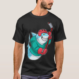 Camiseta Hóquei em gelo com capacete de hóquei em gelo