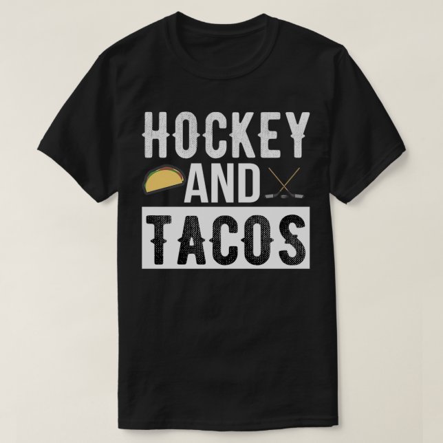 Camiseta Hóquei em Hóquei e Tacos Jogador de Hóquei em Cami (Frente do Design)