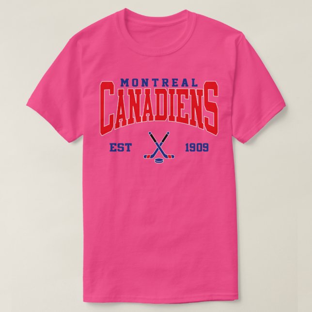 Camiseta Hóquei em Montreal retrô (Frente do Design)