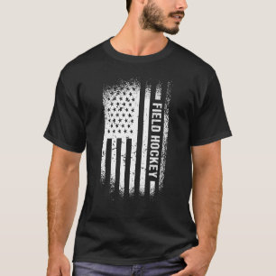 Camiseta Hóquei no campo da bandeira dos Estados Unidos