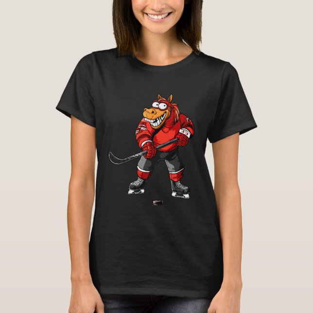 Camiseta Hóquei no Gelo a Cavalo (Frente)