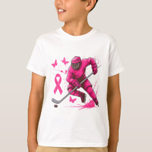 Camiseta Hóquei no Gelo Conscientização do Câncer de Mama J