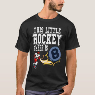 Camiseta Hóquei No Gelo Este Pequeno Jogador De Hóquei É 8
