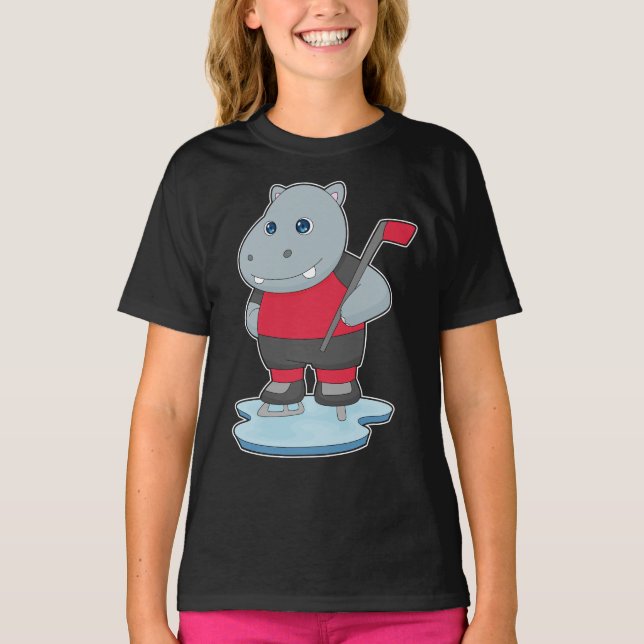 Camiseta Hóquei no gelo Hippo (Frente)
