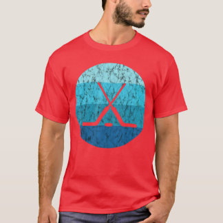 Camiseta Hóquei no Gelo Stick Hóquei Esporte Retro Vintage