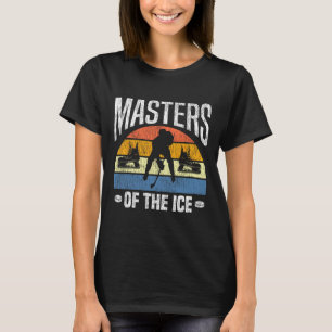 Camiseta Hóquei no Gelo Vintage Retro Mestres do Gelo