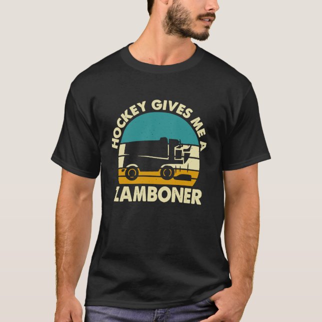 Camiseta Hóquei por Homens me dá um Zambonista (Frente)