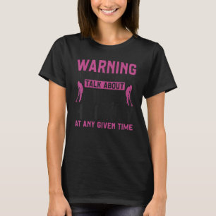 Camiseta Hóquei sobre Grama Aviso Esta Pessoa Pode Falar So