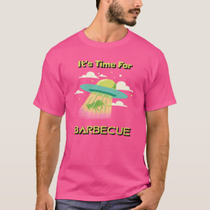 Camiseta Hora Da Alienígena De Churrasco Ufo Funny Design