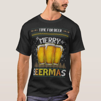 Camiseta Hora Da Feliz De Beermas Engraçado Cerveja De Nata