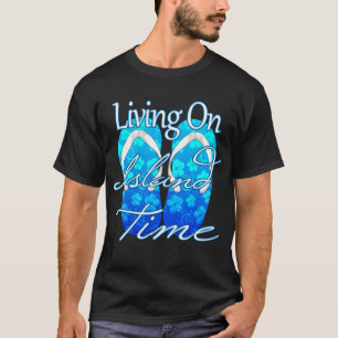 Camiseta Hora da Ilha Azul do Oceano