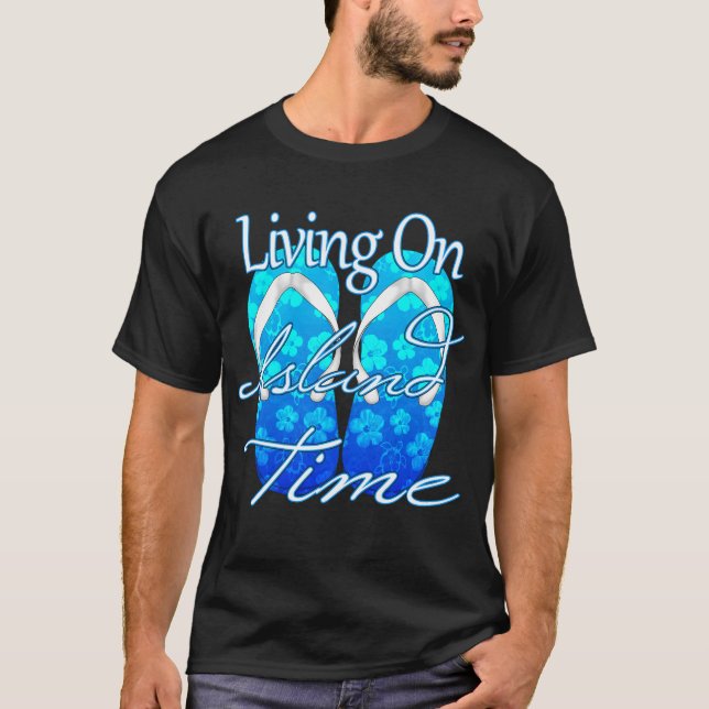 Camiseta Hora da Ilha Azul do Oceano (Frente)