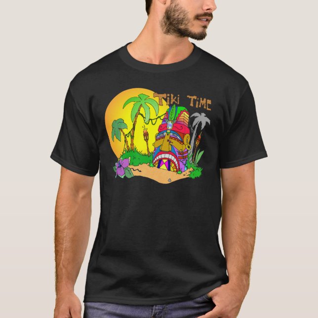Camiseta HORA DA Ilha TIKI (Frente)