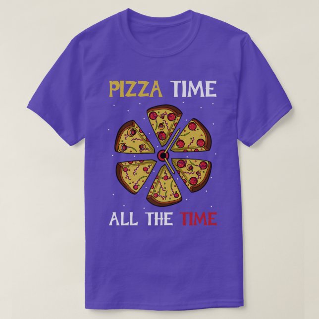 Camiseta Hora da pizza Chef ou Cook (Frente do Design)