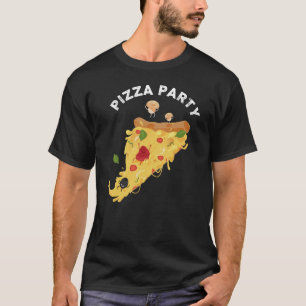 Camiseta Hora da pizza é um momento feliz