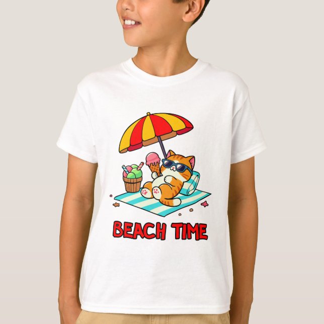 Camiseta Hora da praia 3 (Frente)