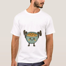 Camiseta Hora da Verdade - Treino de Academia com Cereal En