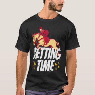 Camiseta Hora de Apostas de Corrida de Cavalos 1