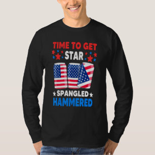 Camiseta Hora De Arrastar A Cerveja Martelada Sinalizador 4