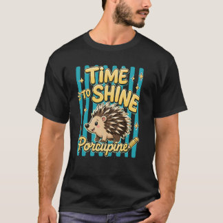 Camiseta Hora de Brilhar Porco-espinho de Volta às Aulas