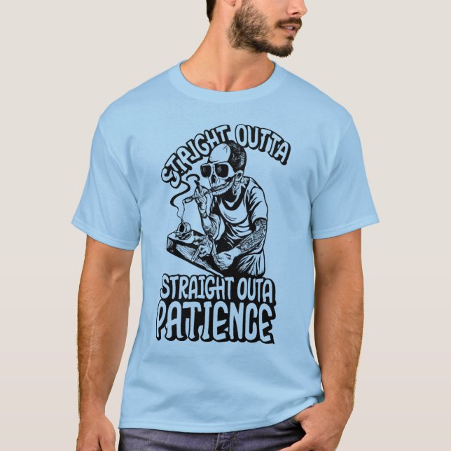 Camiseta Hora de chegar: Tee de declaração esquelética (Frente)