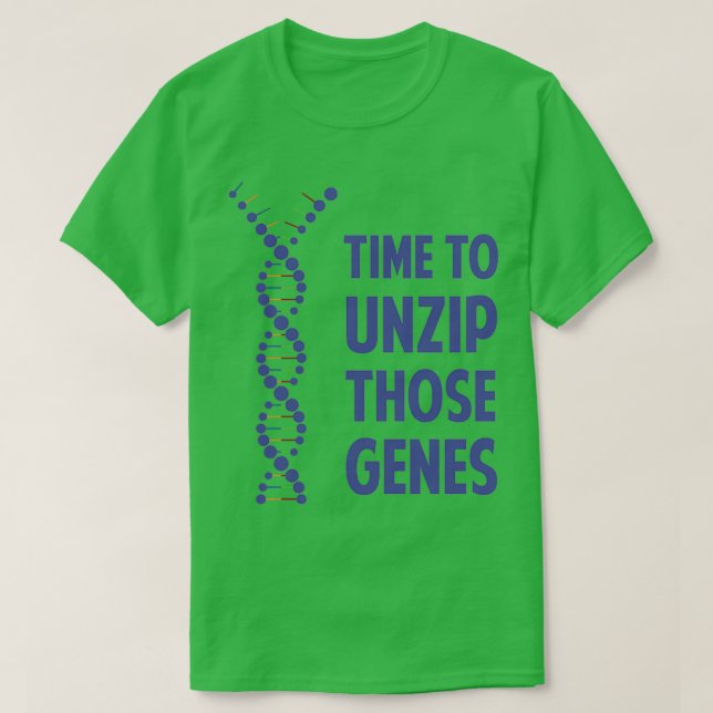 Camiseta Hora De Desvendar Esses Genes Genéticos (Frente do Design)