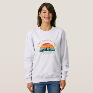 Camiseta Hora de Explorar Montanha – Retro T-shirt