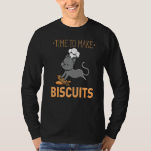Camiseta Hora de Fazer Biscoitos Eu Miau Eu Gatinho Eu Bisc
