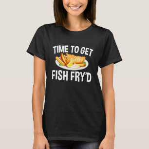 Camiseta Hora de Fazer Peixe Frito à Moda Fish Fry