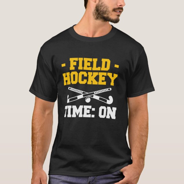 Camiseta Hora de Hóquei em Campo Ativada (Frente)