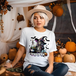 Camiseta Hora de Mexer o Caldeirão de Halloween