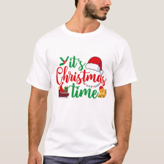 Camiseta Hora de Natal T,camisa