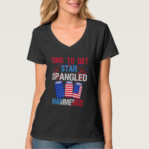 Camiseta Hora De Passar A Estrela, Hammermered, 4 De Julho.