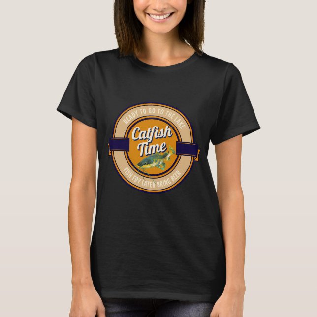 Camiseta Hora de Pescar Bagre no Lago (Frente)