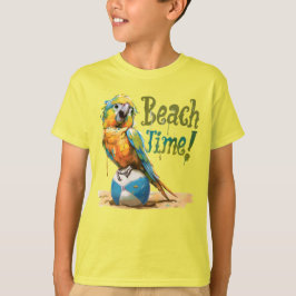 Camiseta Hora de Praia de Parrot Beach