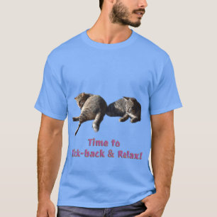 Camiseta Hora de recomeçar e relaxar a arte do gato