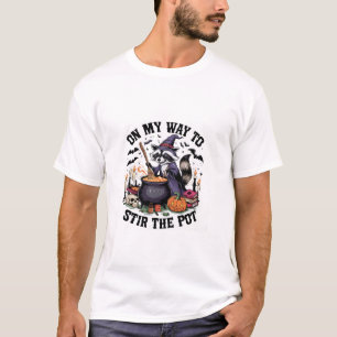 Camiseta Hora de Retro Mexer O Caldeirão Do Macaco Engraçad