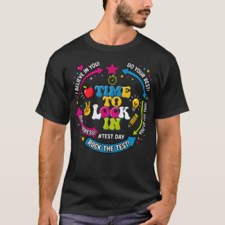 Camiseta Hora de se Concentrar no Dia do Teste para Profess
