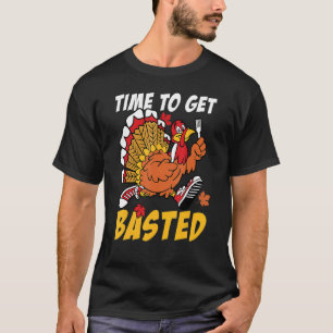 Camiseta Hora De Ser Banido Da Turquia No outono De Ação De