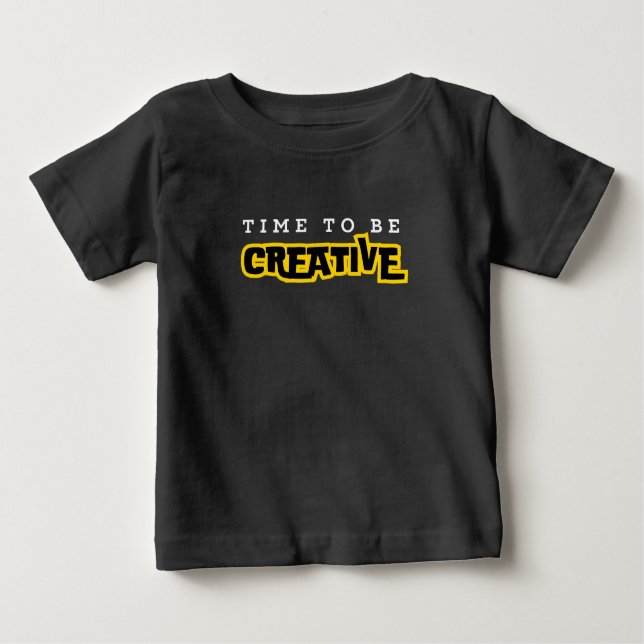 Camiseta Hora de ser tipografia motivacional criativa (Frente)
