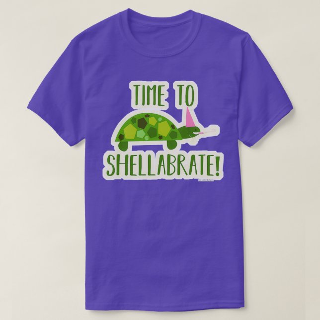 Camiseta Hora de Shellabrate Turtle (Frente do Design)