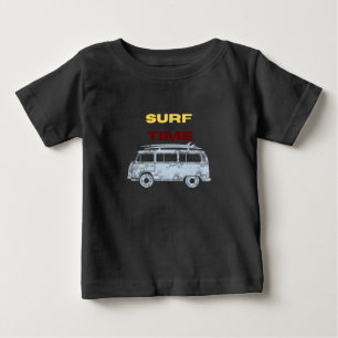 Camiseta Hora de Surfe de Verão Bebê Menino