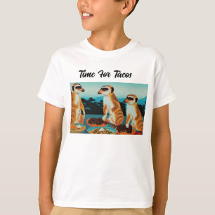 Camiseta Hora De Tacos Meerkat Style, Kids Tshirt